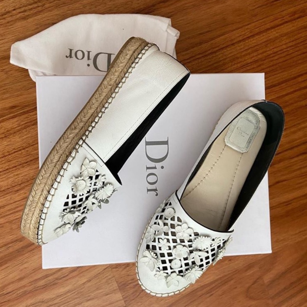 Dior leather Espadrilles
